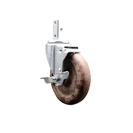 Service Caster Regency 600CASTBRAL 5'' Replacement Caster with Brake REG-SCC-SQ20S514-GFNSHT-TLB-78